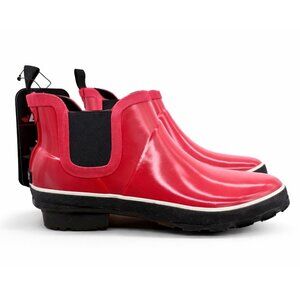 Baffin Pond Women’s Ankle Rain Boot Red Rubber Waterproof Size 8 NWT